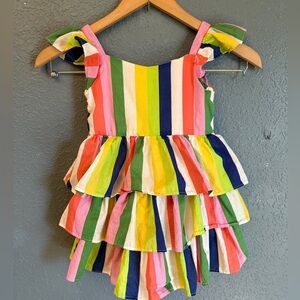 Janie and Jack x Kaavia James Union-Wade Multicolor Rainbow Dress Size 3
